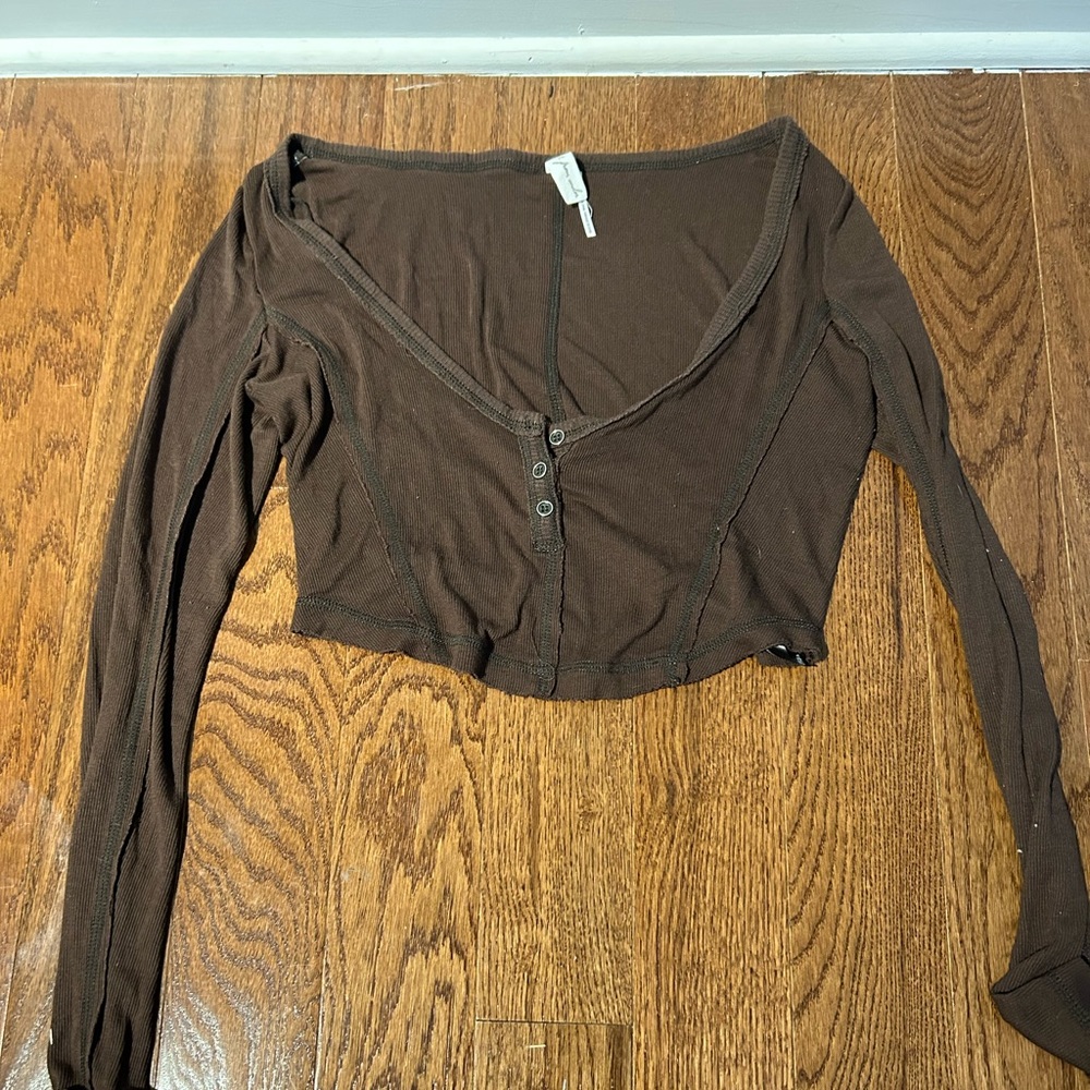 Brown out from under lounge top